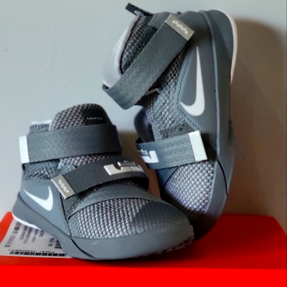 Nike LeBron Soldier IX (9) (TD) Wolf Grey/Cool Grey/White